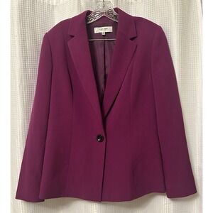 Jones Studio Separates Purple Blazer One Button Size 10